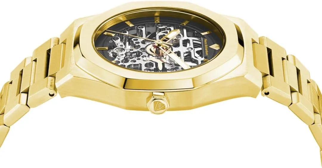 Men, Reloj para Hombres Men??s Luxury Watch PR5721 ?C Silver Stainless Steel Automatic Skeleton equation celsius transparent allergy , 41mm, 5ATM Water Resistant, Scratch-Resistant Sapphire Crystal Glass, Elegant Dress Watch for 