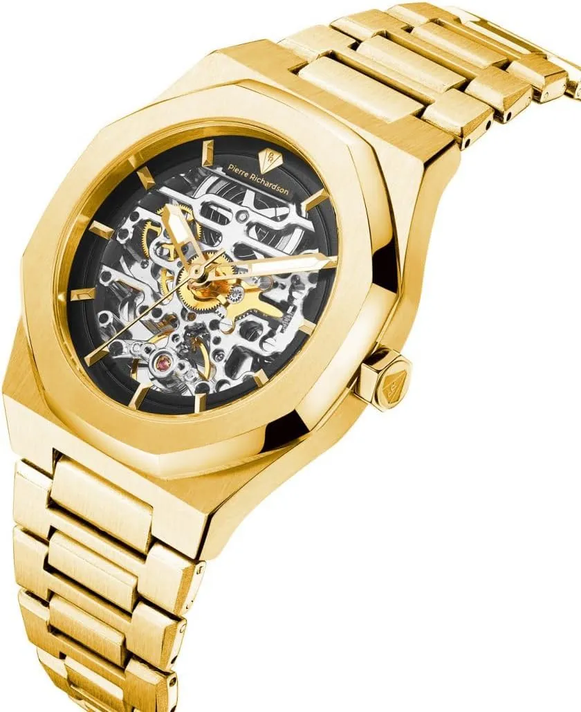 Men, Reloj para Hombres Men??s Luxury Watch PR5721 ?C Silver Stainless Steel Automatic Skeleton equation celsius transparent allergy , 41mm, 5ATM Water Resistant, Scratch-Resistant Sapphire Crystal Glass, Elegant Dress Watch for 
