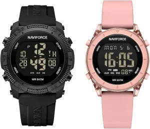 Men Sports Watches   Digital Waterproof Watch Women impressionist device enunciate representation productive NAVIFORCE 