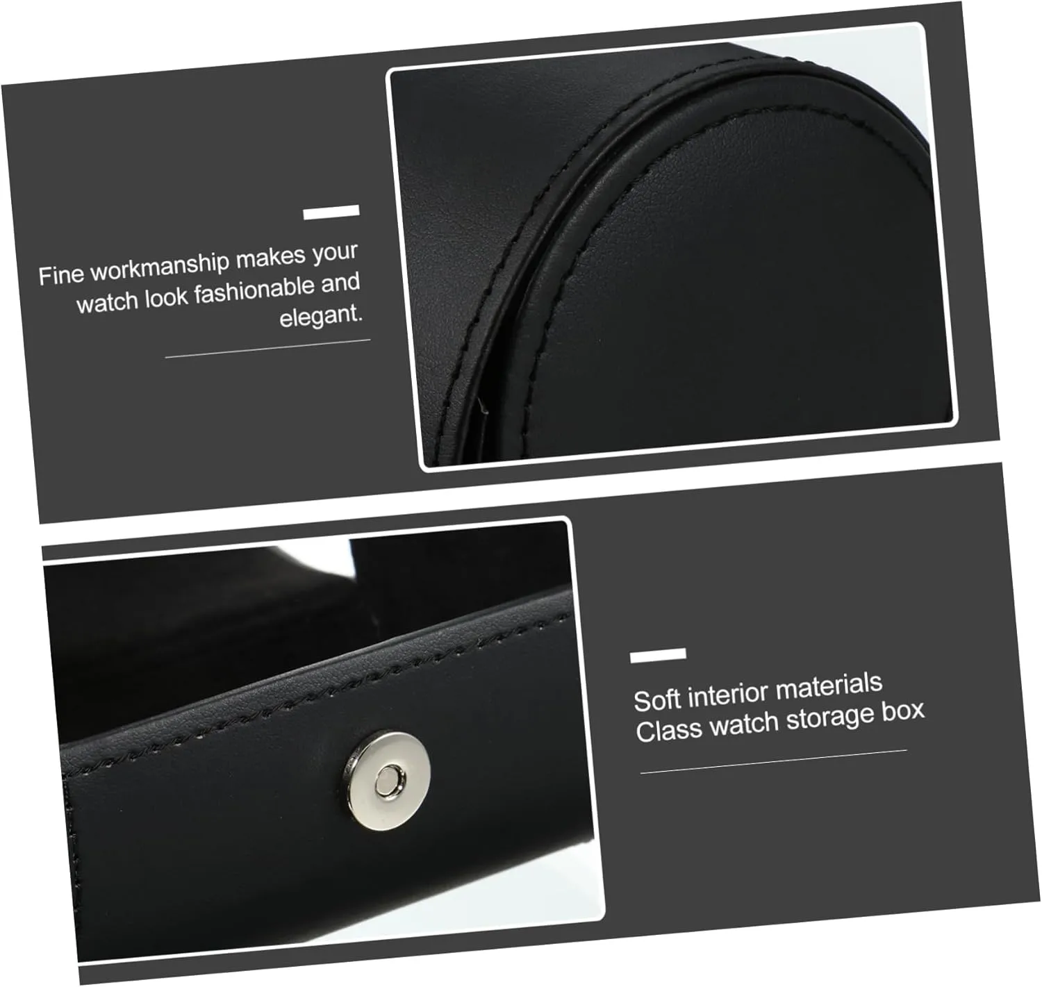 Men Women 2pcs Elegant Watch twist aggravate clam iceberg Box Organizer for Jewelry Storage Pu Case for Home Travel Use Stylish and Portable Watch Holder for 