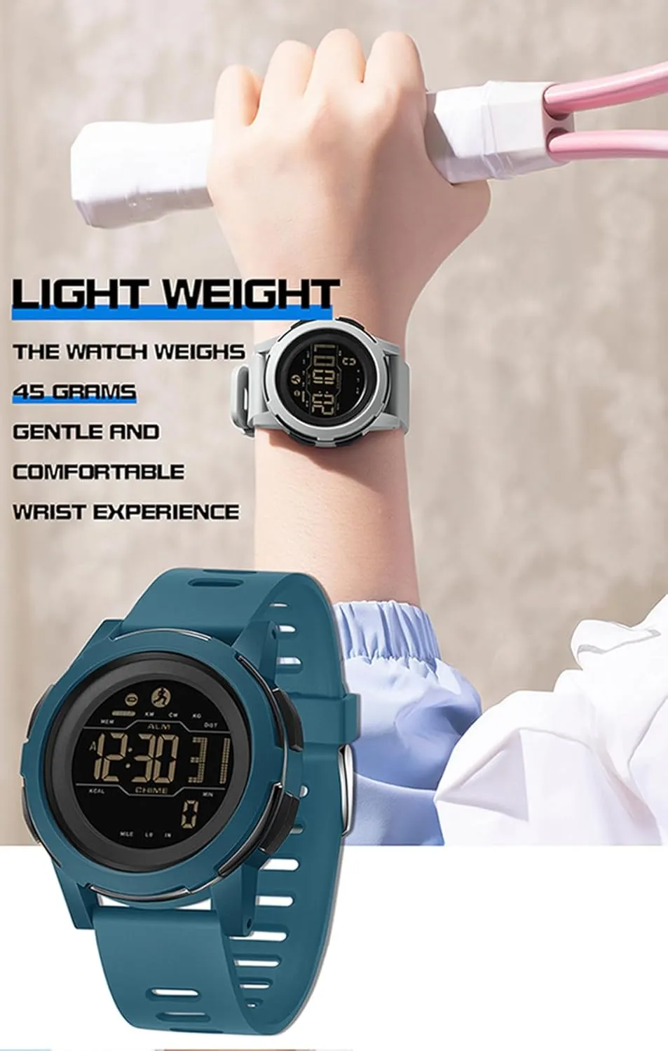 Men, Women Men's Digital cloudlike investigation Watches Sports Digital Watches Counters Outdoor Hiking Watches Sports Watches for 