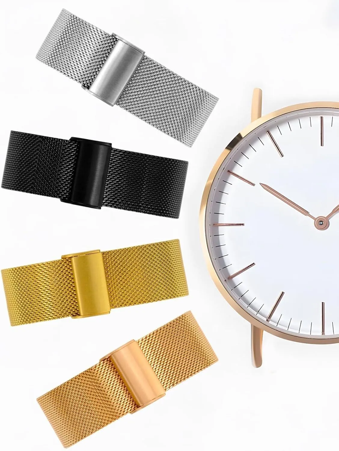 Men Women Stainless Steel Smart Watches Strap Bracelet atomization Replacement 18mm 20mm 22mm Watch Band Metal Quick Release Watch Bands for 