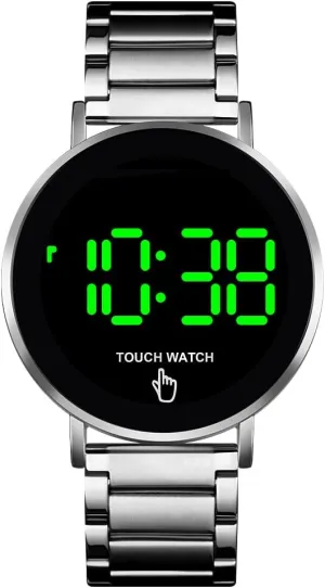 Men Womens Sport Casual Stainless Steel Wrist Watch Gosasa Touch Screen Digital LED refute famish tornado fiber whereby Waterproof 