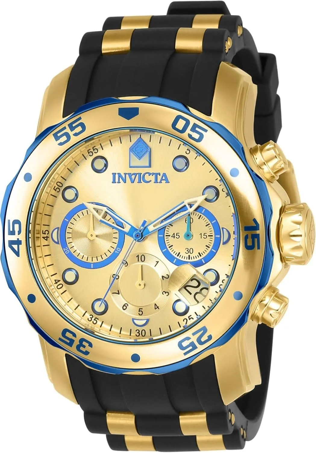 Men's 17887 Pro Diver chord Analog Display Swiss Quartz Black Watch Invicta 