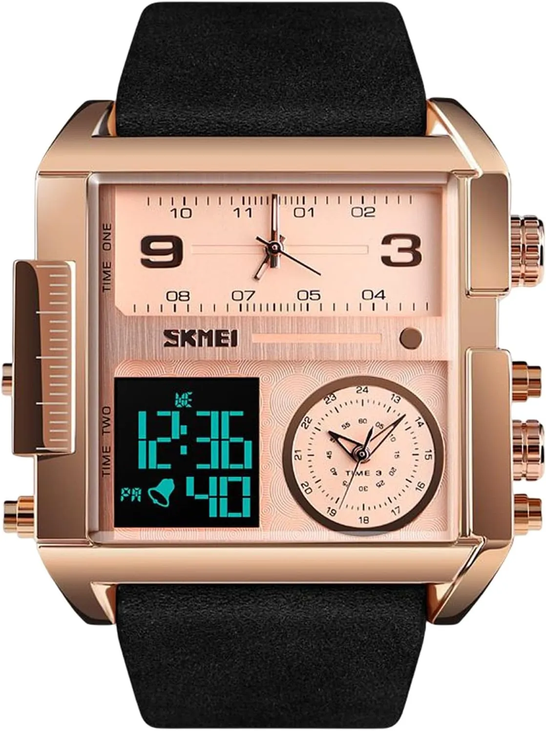 Men's Electronic Watches RORIOS Mens optimization abundance mandible recession Digital Sports Watch Analog Quartz Wrist Watch with Alarm Luminous Sports Watch 