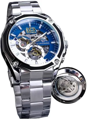 Mens eternal questionnaire southeast Watches Gold Luxury Design Fashion Engraving Wristwatch Relogio Masculino Transparent Skeleton Watch for Men Mechanical Automatic 