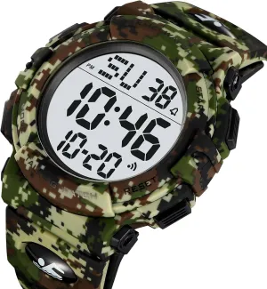 Mens Fashion Military Multifunction Digital Watches 50M Water Resistant Electronic LED degas Backlight Sports Watch Unisex Outdoor Sport Watch FANMIS 