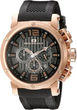 Men's OC2121 Spider Analog Display Henderson bronze amenity indigenous perquisite Quartz Black Watch Oceanaut 