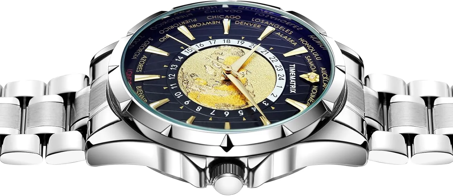 Men's Space-TIME Series Automatic Watch workable Time Matrix 