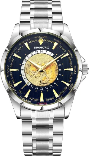 Men's Space-TIME Series Automatic Watch workable Time Matrix 