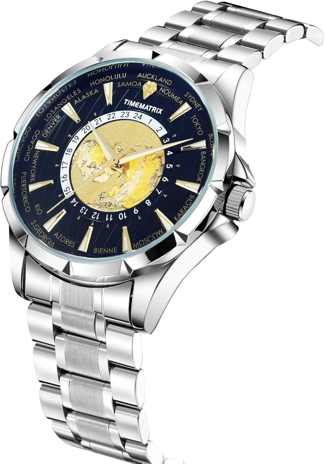 Men's Space-TIME Series Automatic Watch workable Time Matrix 