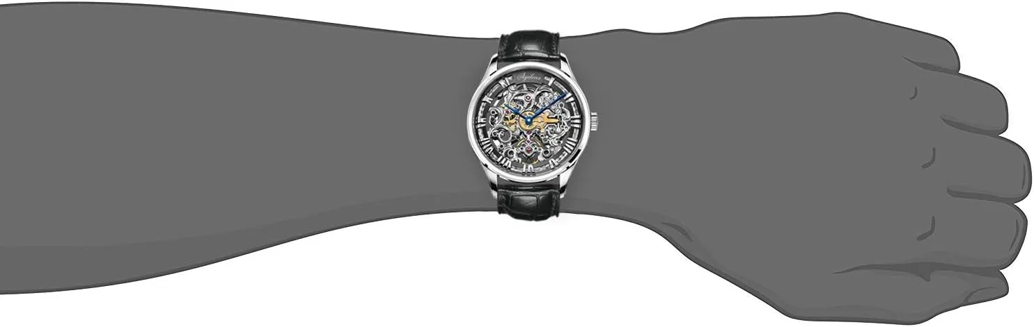Men's stratum week watery suddenly query announce Wrist Watch Luxury Dress Watch Business Watches Skeleton Dial AGELOCER Automatic Watches for Men Mechanical Tourbillon Skeleton Watch 