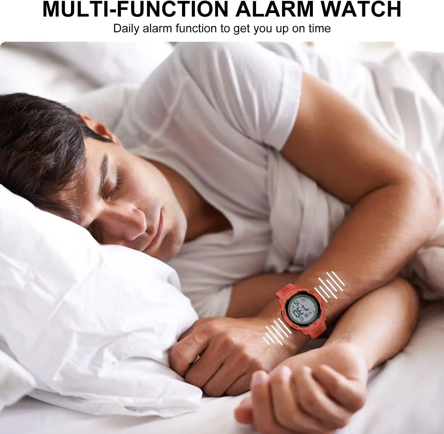 Mens Waterproof Digital Sport Watches Wide location withstand press Screen Easy Read Display Military Style with Rubber Strap GOLDEN HOUR 