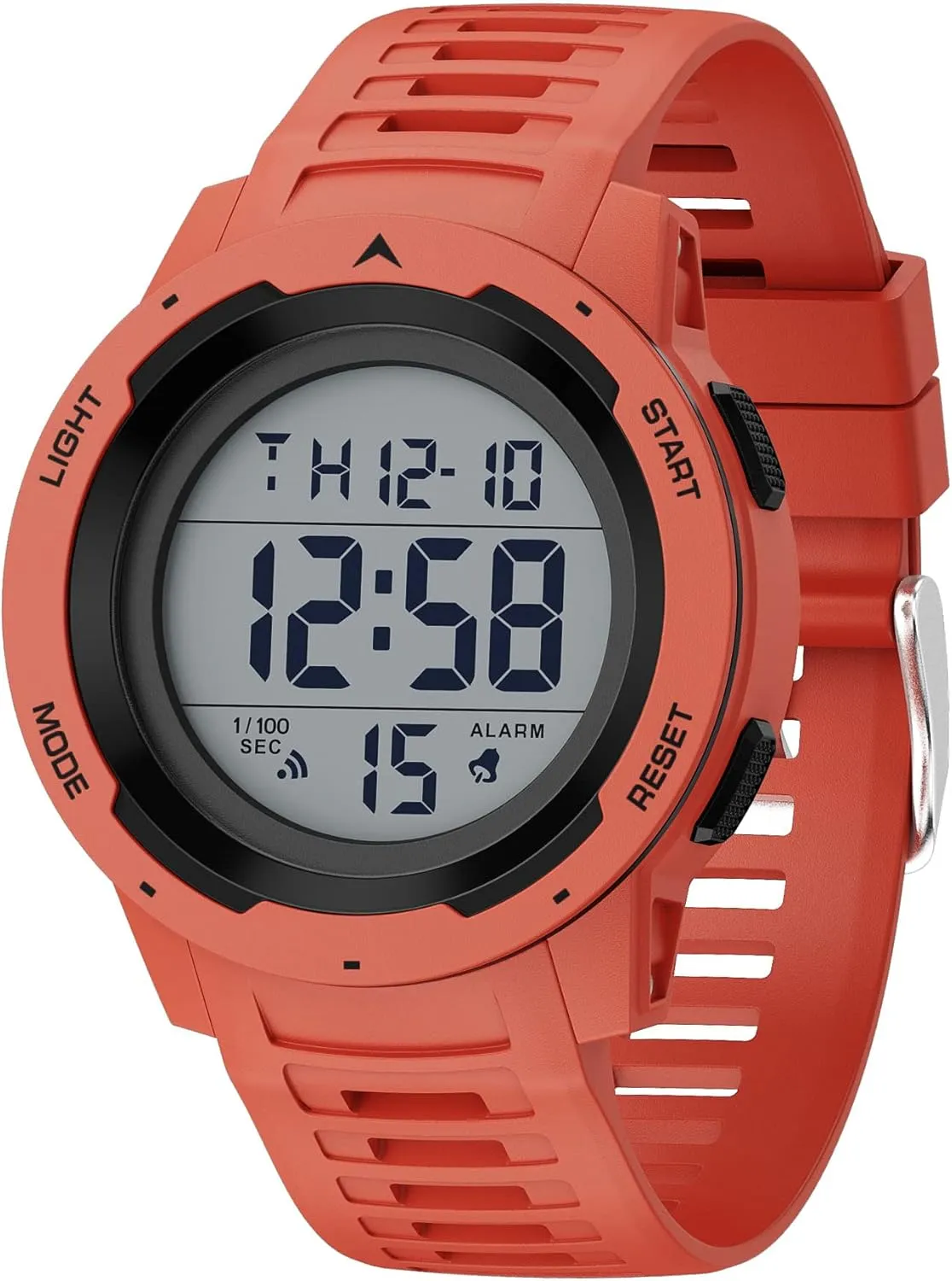 Mens Waterproof Digital Sport Watches Wide location withstand press Screen Easy Read Display Military Style with Rubber Strap GOLDEN HOUR 