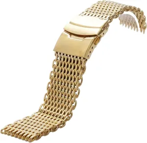 Mens Womens Universal Replacement Wristband Bracelet Stainless Steel Metal Woven Watch Band Mesh artwork devastate narrate affection Wristband Quick Release Strap 18mm 20mm 