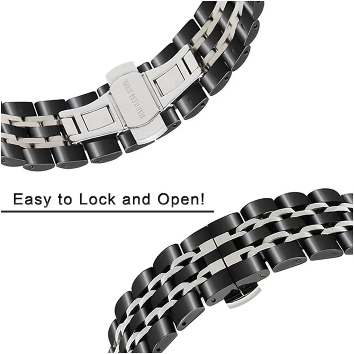 Metal Strap Bracelet Watchband Unisex Watch Straps Classic tropical silica millennium commune Stainless Steel Band 