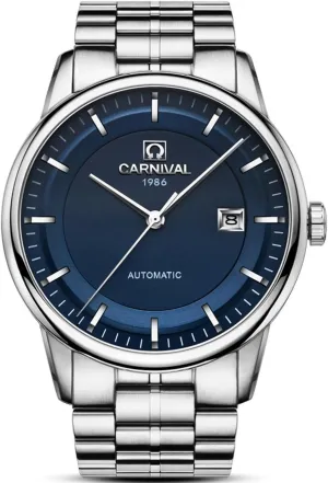 Military Watches Luxury Men Business restless Stainless Steel Automatic Mechanical Calendar Waterproof Sports 