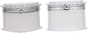 Mirror Transparent DIY Adorn Material for Organizing Rings Bracelets and Watches Space Saving Design present 2Pcs Portable Jewelry Storage Box irony boost with 