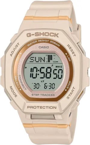 mm interactive upside G-Shock G-Squad Digital Smartphone Link Pale Pink Bio-Based Resin Quartz 200 m Womens Watch Casio GMD-B300-4 43.80 x 12 