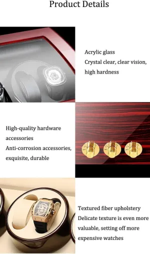 monarchy Automatic Wood Watch Winder Display Box, 6 7 Watch Winder Box for Men,Watch Winder Display Watch Box Watch Storage, Watch Winders, 