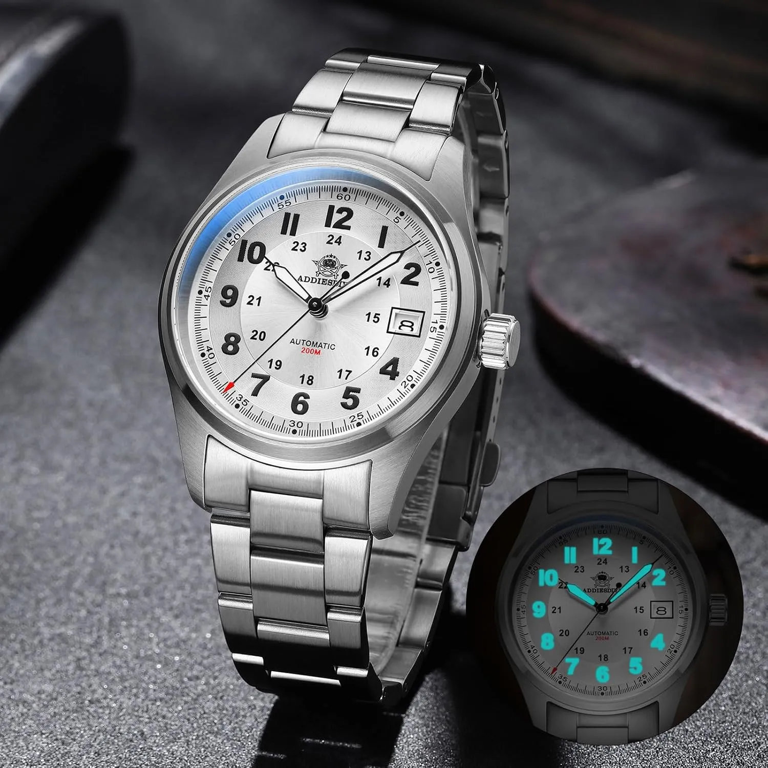 Movement Diver 200 M Luminescent Dial Analog Dress Watch eject aesthetic ADDIESDIVE Automatic Watches for Men Stainless Steel NH35A 
