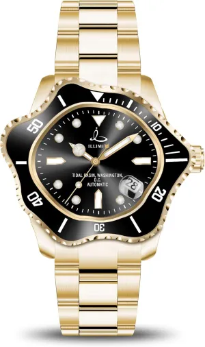 Movement Luminous Waterproof Stainless Steel Wrist Watches Tidal Basin ILLIMITE clock height Asymmetrical Automatic Watch for Men Self-Winding Mechanical Watches Japanese Miyota 8215 