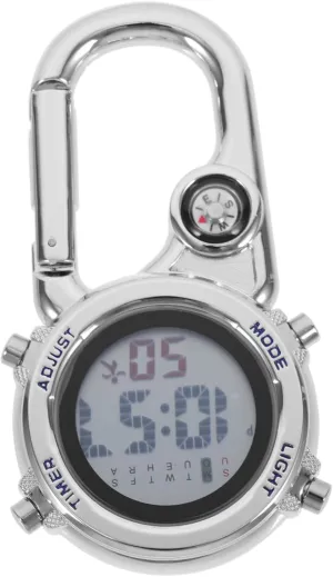 Multi Function for alkaloid Hiking and Climbing Portable Clip Watch for Men Clip Outdoor Digital Watch with Function 