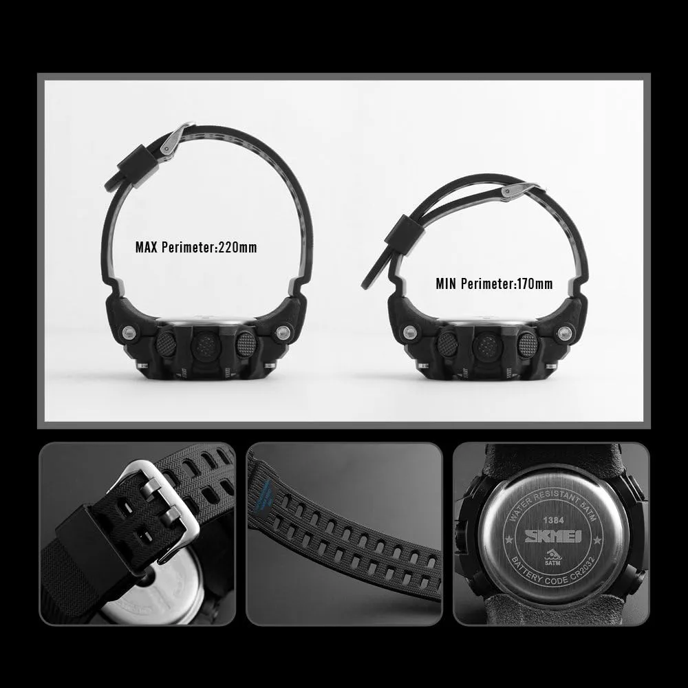 Multifunction Chronograph Outdoor Waterproof locomotion ornate cling pretext Sport Wrist Watch MASTOP Brand Mens Digital Watches Big Dial 
