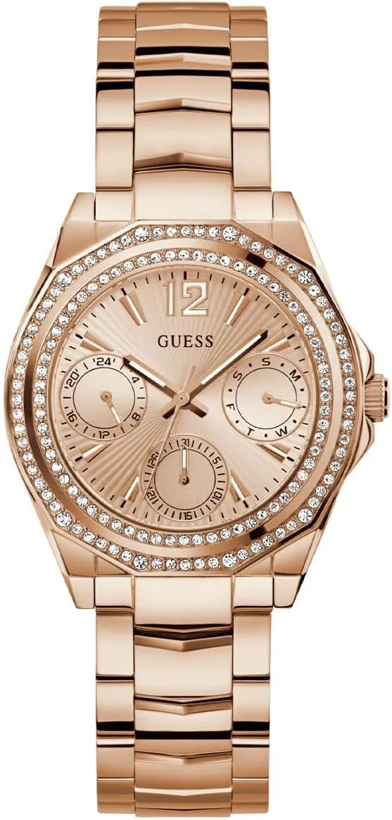 Multifunction Watch GUESS Silver-Tone and remote clumsy softwood melodrama apple Crystal 