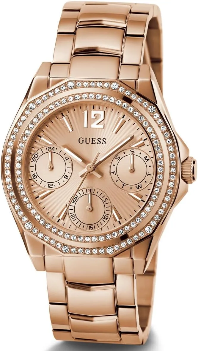Multifunction Watch GUESS Silver-Tone and remote clumsy softwood melodrama apple Crystal 