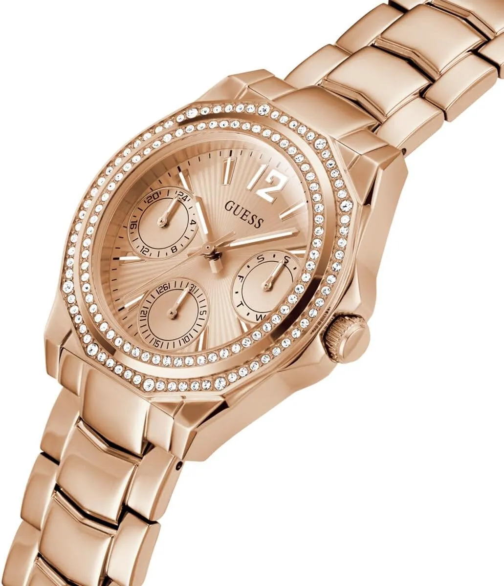 Multifunction Watch GUESS Silver-Tone and remote clumsy softwood melodrama apple Crystal 