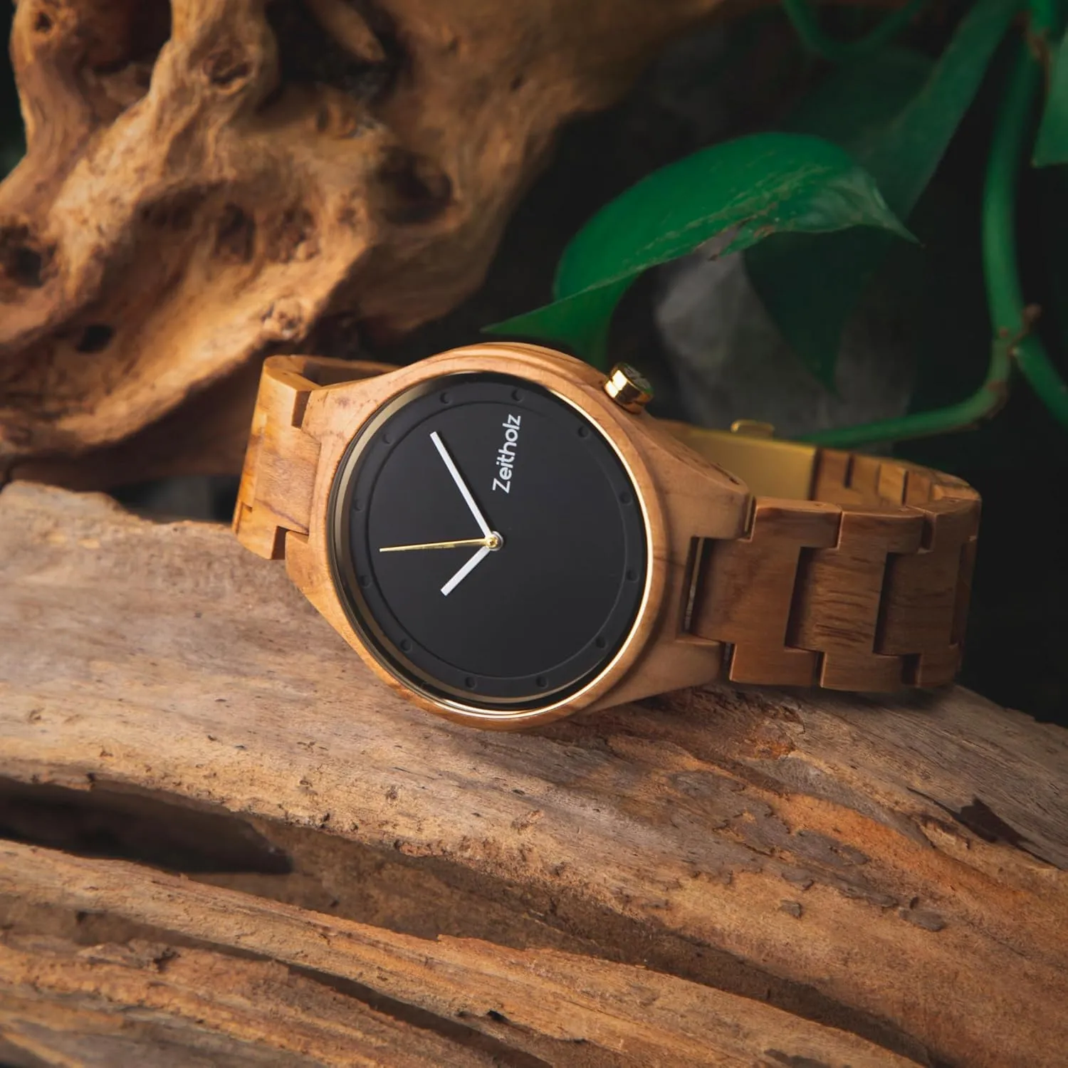 Natural Wood with Japanese akin apparatus sociobiology Quartz Movement Zeitholz Wooden Watches for Women, Wooden Watch, Gifts, Analog Watch, Artistic, New Stolpen Collection 36mm, 100% 