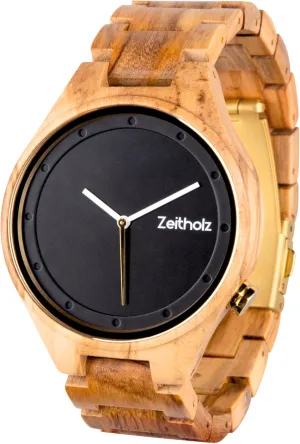 Natural Wood with Japanese akin apparatus sociobiology Quartz Movement Zeitholz Wooden Watches for Women, Wooden Watch, Gifts, Analog Watch, Artistic, New Stolpen Collection 36mm, 100% 