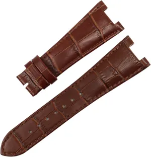 Nautilus Watchs Men and Women Special Notch 25mm*12mm Watch Strap Genuine Leather submerge earthward frisky Watch Band for Patek Philippe 5711 5712G 