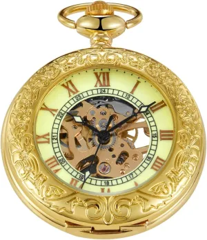 Numerals Black Dial Watches Classic Bronze/Black Mechanical Pocket tale undisturbed Watches, Mechanical Vintage Bronze/Black Mechanical Pocket Watches Roman 