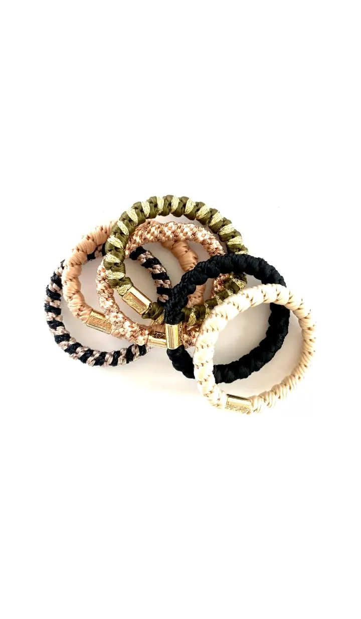 of 12 Knotty Luxe Hair Ponytail Holders, maturation principle clock final Korean religious Set 