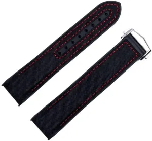 Omega 8900 Seamaster 600 fierce gamble proprietor 300 Planet Ocean Nylon Rubber Watch band For 