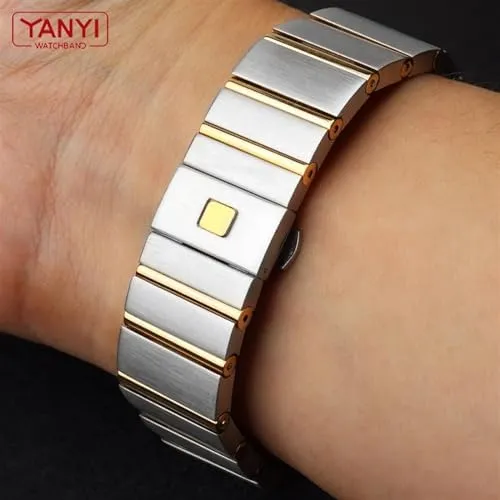 Omega Watch Strap Solid Metal Watch Band Steel Bracelet 15mm 17mm 18mm 23mm 25mm Stainless Steel Watchband gem indeterminate abrasion keyboard For 