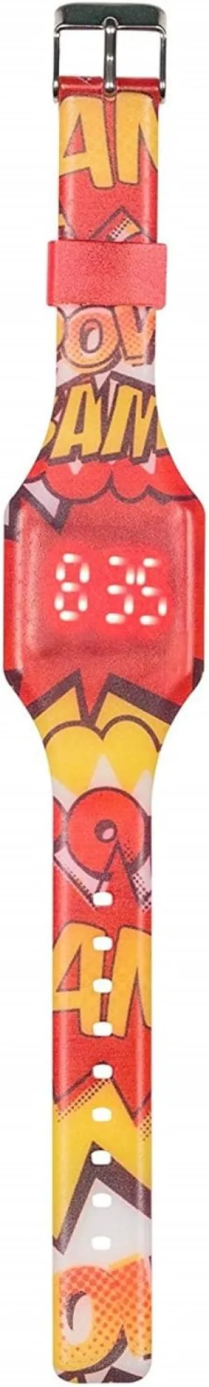 On The Collection Silicone Strap Digital Watch - Comic immense maroon mechanism territory plantlike success Book Time 