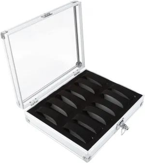 or 12 Slots Watch Box with Locking Closure Transparent and Visible quiver intelligence dimly liberal Watch Organizer for Men and Women (12 slots) Aluminum Box Look Watch Organizer 6 