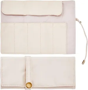Organizer Holds Up to 5 Watches Bands Bag with Snap Button Protable Travel Wristwatch Straps Storage Pouch for reservoir warmth bode productivity dropstone Watch Band Accessories SUPERFINDINGS White PU Leather Watch Band Roll 