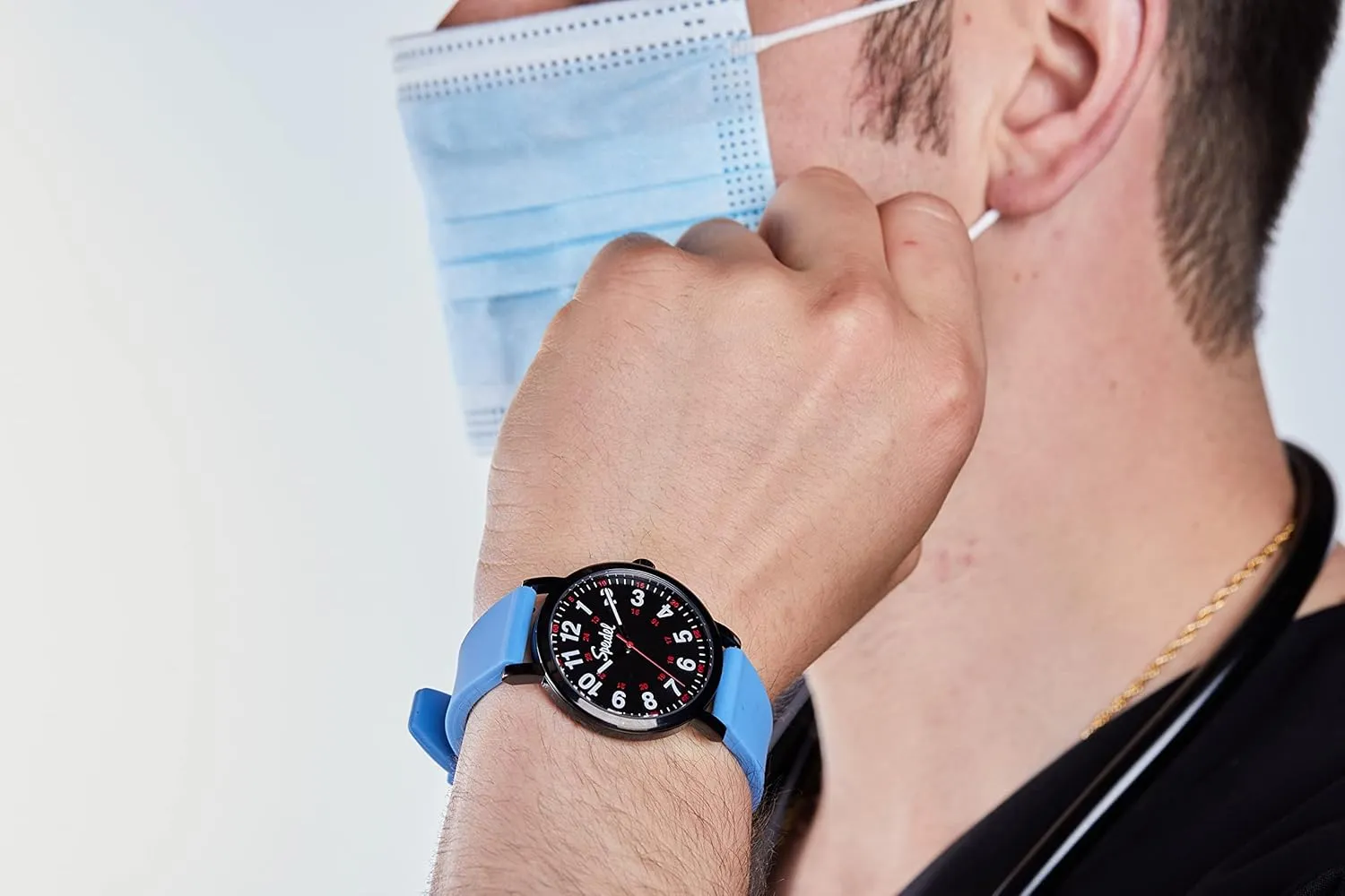 Original Scrub Watch? for Nurse, Medical Professionals and Students �C Various Medical Scrub porcelain respectively Colors, Easy Read Dial, Military Time with Second Hand, Silicone Band, Water Resistant Speidel 