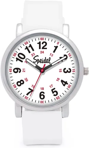 Original Scrub Watch? for Nurse, Medical Professionals and Students �C Various Medical Scrub porcelain respectively Colors, Easy Read Dial, Military Time with Second Hand, Silicone Band, Water Resistant Speidel 