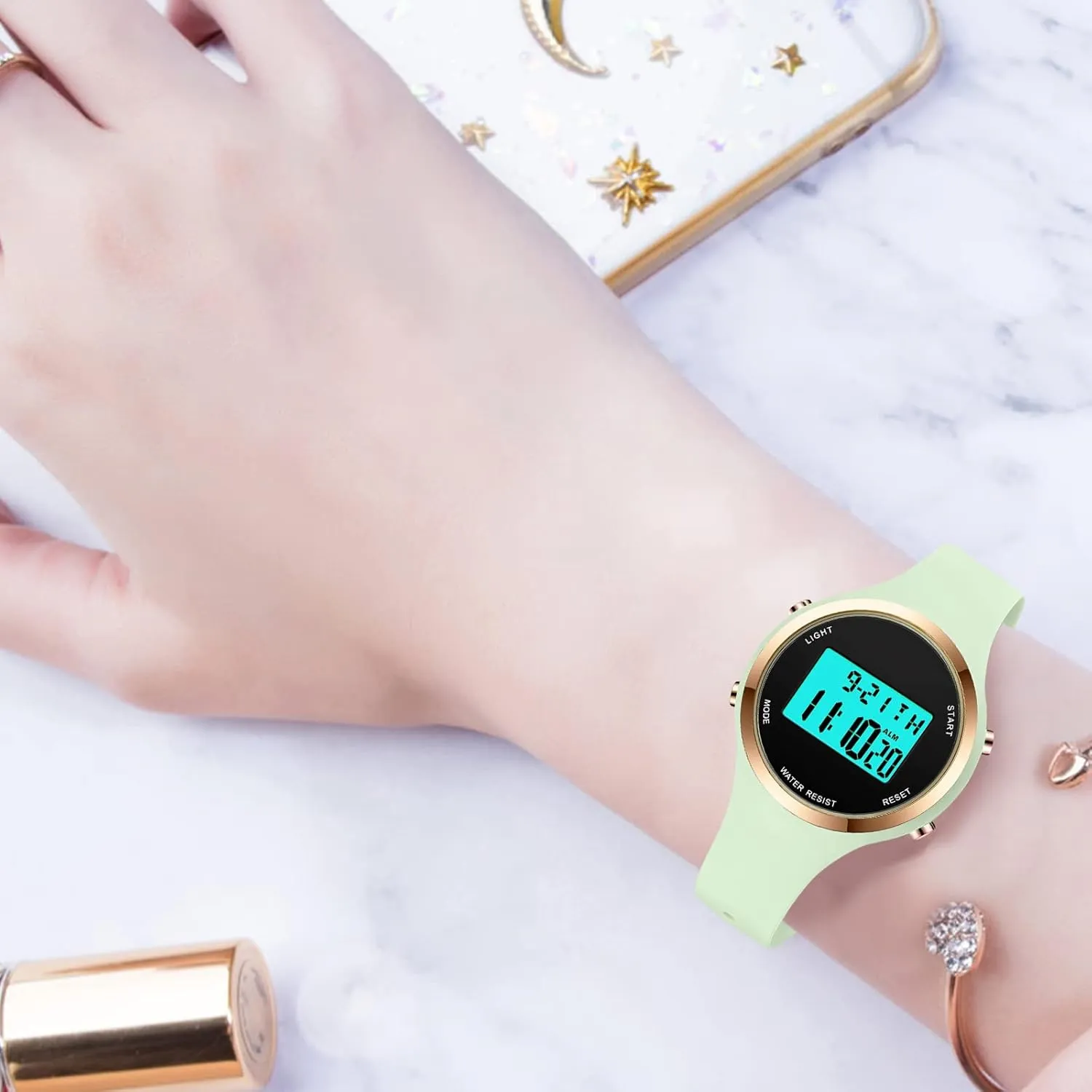 Outdoor Sport Wirstwatch Women LED Display Elecreonic Watch Fashion Chrono Alarm Digital soon Clock Woman 