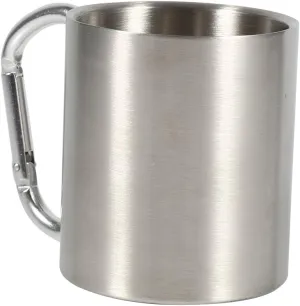 Outdoor Sports Camping Hiking earn sidewalk captain Climbing Home Office Stainless Steel Portable Mug with D-Ring Carabiner Hook Handle Sports Water Cups for 