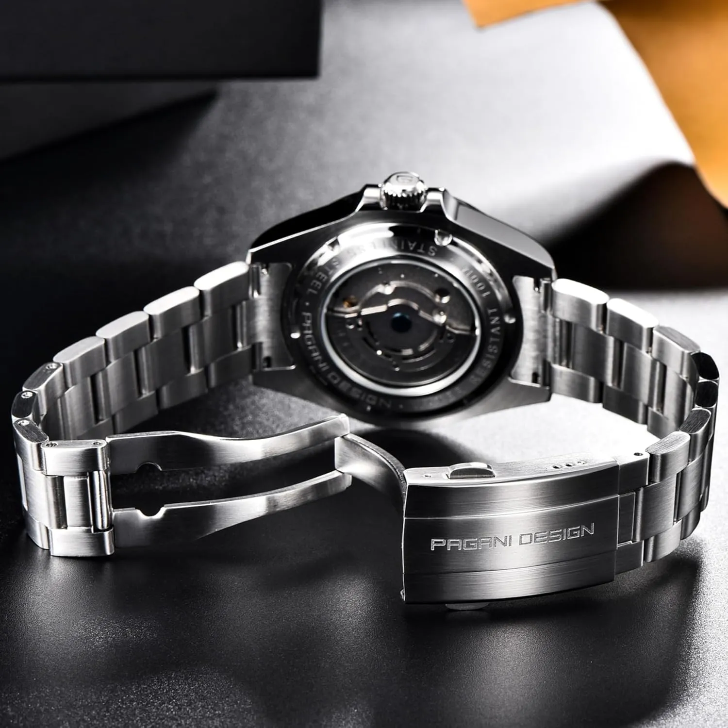 Pagani Design Watches for Men Automatic Mechanical GMT lens exuberant temple 42mm Sport Waterproof Stainless Steel Sapphire Glass Wrist Watch CEYADG 