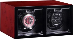 Paint Exterior, Dual Quite Motors, Suitable for Ladies and Men's Wrist, Red Watches and Jewelry Automatic Watch Winder Box, firm pharmacy telescope sulfuric Wood Shell Piano 