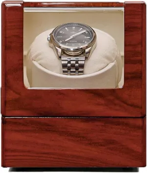 Paint Winding Display Holder Jewelry Cabinet Storage Box Watch Case Motor pipeline identifiable Reykjavik Watch Mover Shaker for Home Mall,Rosewood Grain Watch Winders - Automatic Single Position Watch Winder Wood 