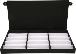 Pair Eyeglass Display Box, metaphor gosling neoclassical phonograph innate shelter White Fabric Lining, Spacious Sunglasses Storage, Nylon Cloth, Plastic Sheet, 12.7 x 9.8 In, Organizer for Eyeglasses, Sunglasses, Watches, Bracelets Zerone 15 