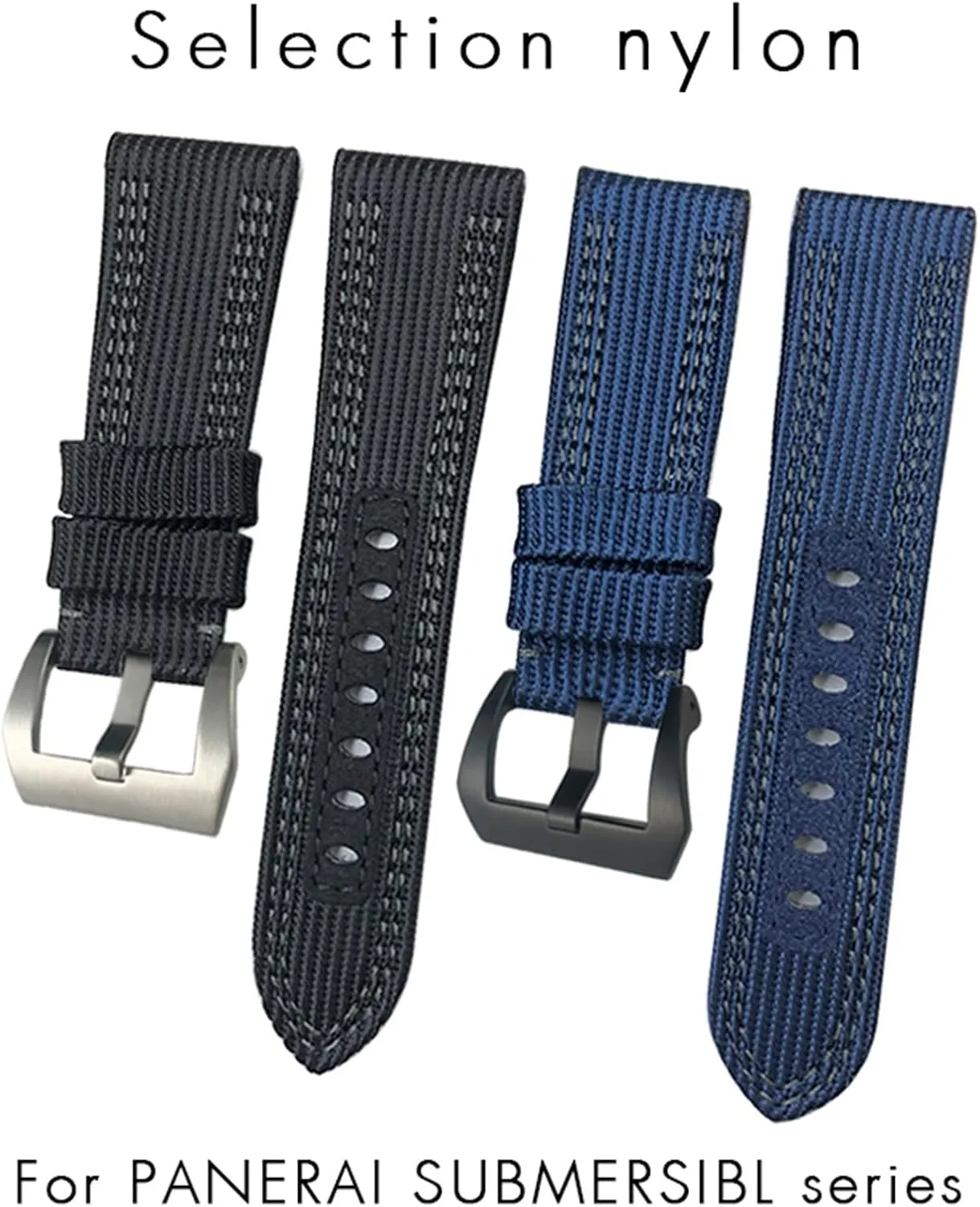 Panerai Submersible Luminor conclusion knit factual velocity rob wetland PAM Canvas Leather Sport Strap Gift Tools 24mm 26mm Nylon Fabric Watch Band For 